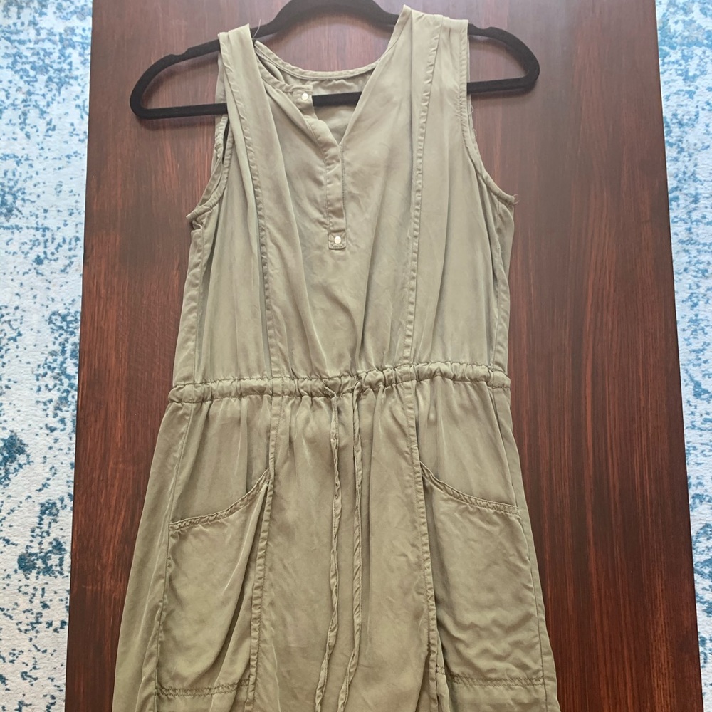 Max Jeans Green Tie Dress - Small